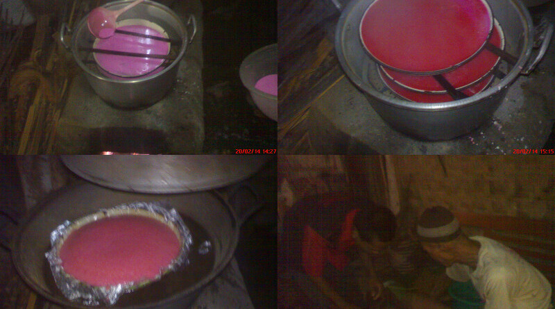 Proses pembuatan kue lapis, apem, dan kweku