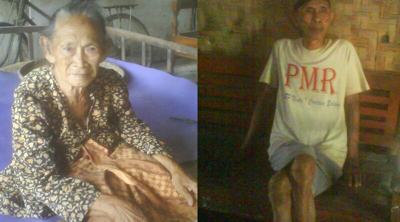 Mbah Tunem (kiri) dan Mbah Solikhun (kanan).