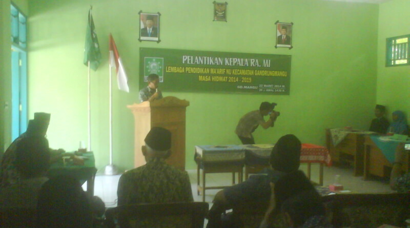 Pelantikan Kepala RA, MI di MI Ma'arif 01, Muktisari, Gandrungmangu, Cilacap